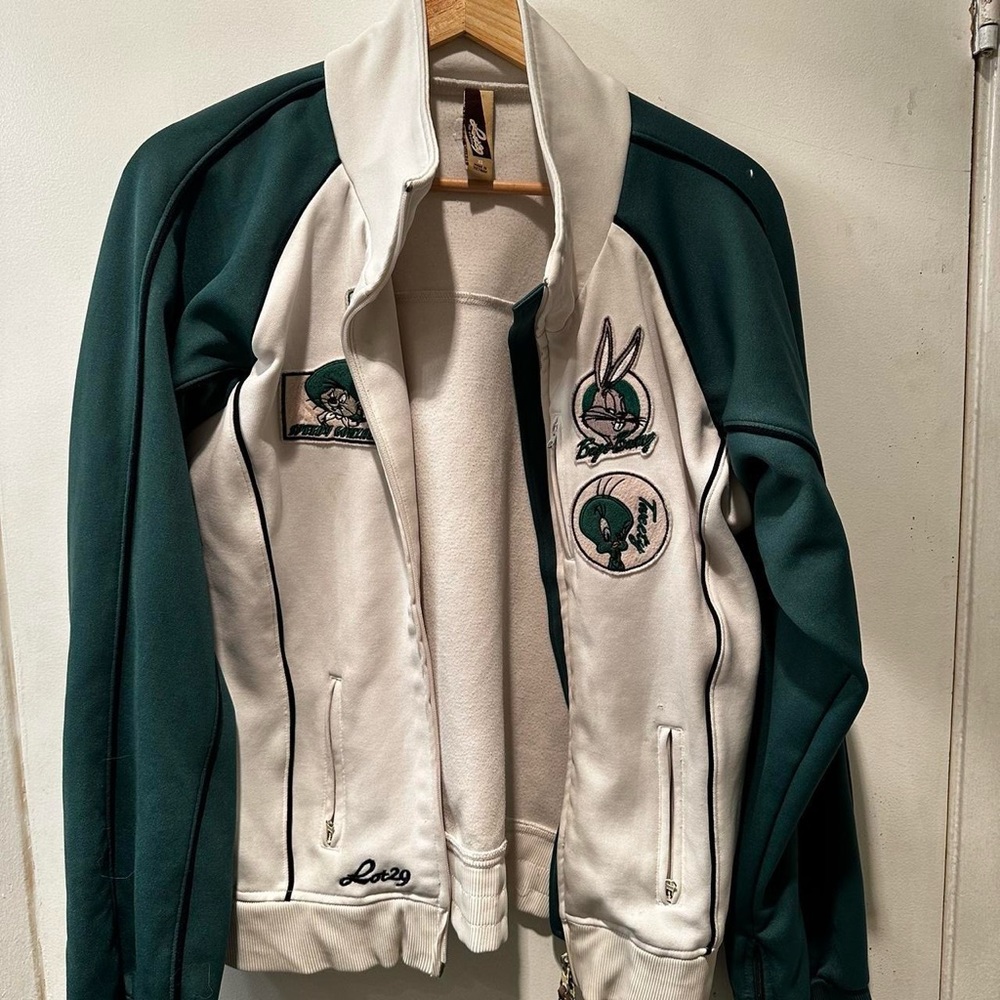 Vintage Y2k Lot 29 looney tunes track racing jacket